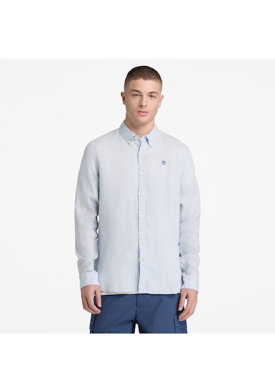 Timberland Mill Brook Linen Shirt Erkek Gömlek-33319 Açık Mavi