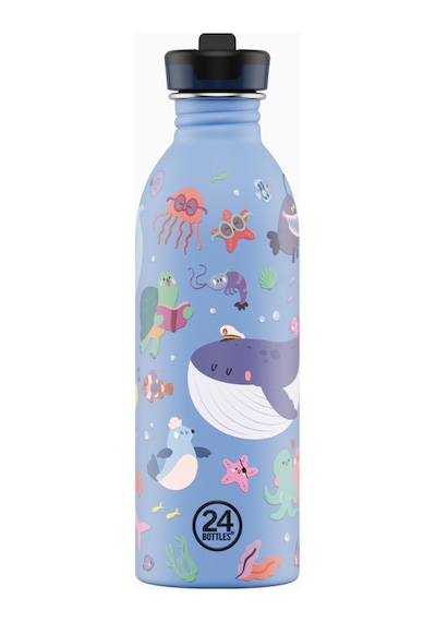 Kids Bottle Ocean Friends Paslanmaz Çelik Çocuk Su Matarası 500 Ml Renkli