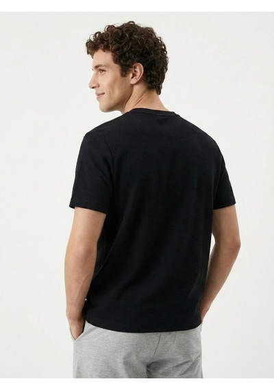 Erkek T-shirt Lf2040577 Siyah