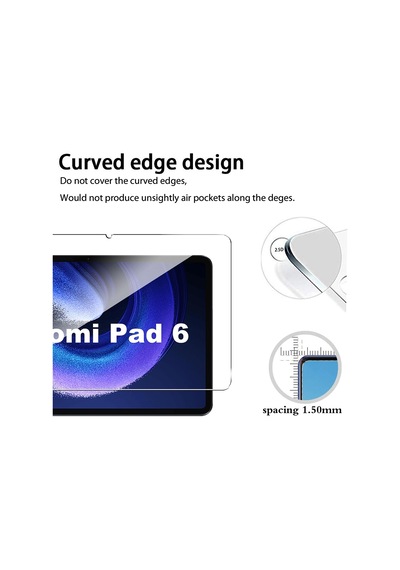 Xiaomi Uyumlu Pad 6 Ve Pad 6 Pro 11 İnç Tablet Ekran Koruyucu Nano Cam