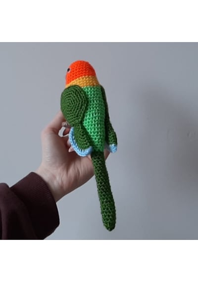 Amigurumi Örgü Oyuncak Kuş Cennet Papağan Sultan