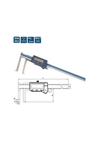 Dasqua 12-300mm İç Çap Kanal Kumpası Ip67 Yağa, Suya Dirençli 0.01mm 2570-5115