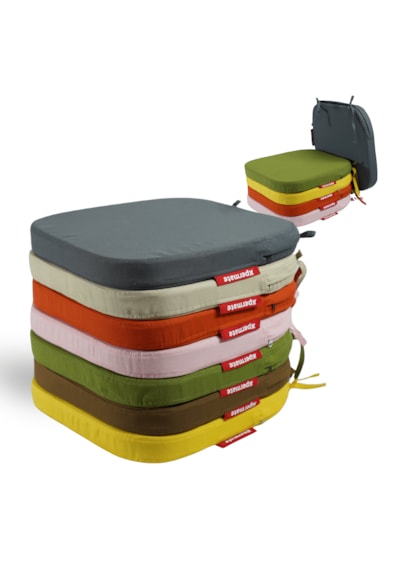 Xpermate 4'lü Standartfit Oval Sandalye Minderi 42x42x5 Hardal