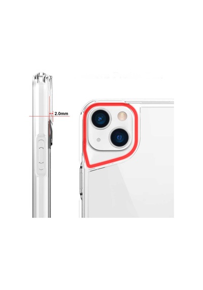 Zore İphone 13 Uyumlu Ogaa T-max Kılıf-renksiz