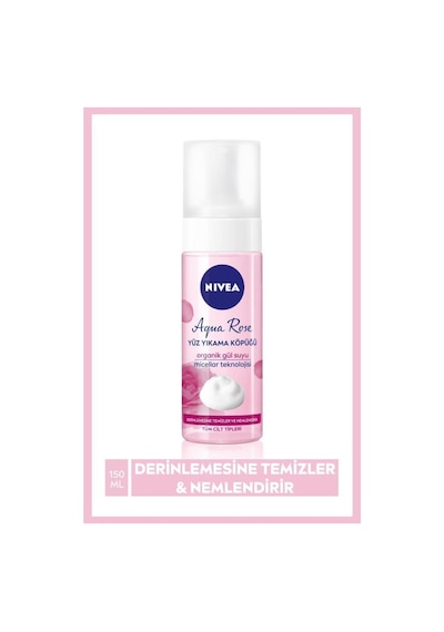 Aqua Rose Organik Gül Suyu Içeren Yüz Yıkama Köpüğü 150 Ml