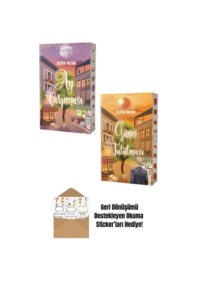 Ay Çarpması + Güneş Tutulması 2 Kitap Set + Okuma Sticker'ları