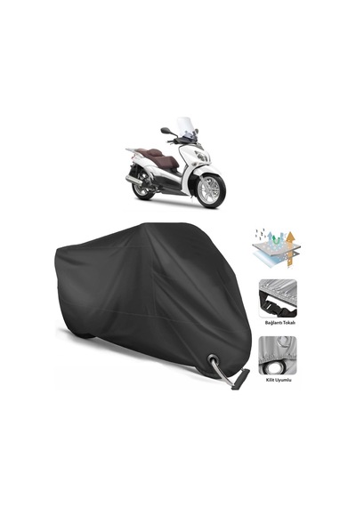 Yamaha X-City 250 Motosiklet Branda (Bağlantı, Kilit Uyumlu-Siyah (457276682)