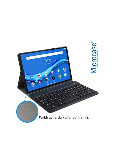 Lenovo Uyumlu M10 Fhd Plus Tb-X606 X606F Bluetooth Klavyeli Kılıf - Bkk4