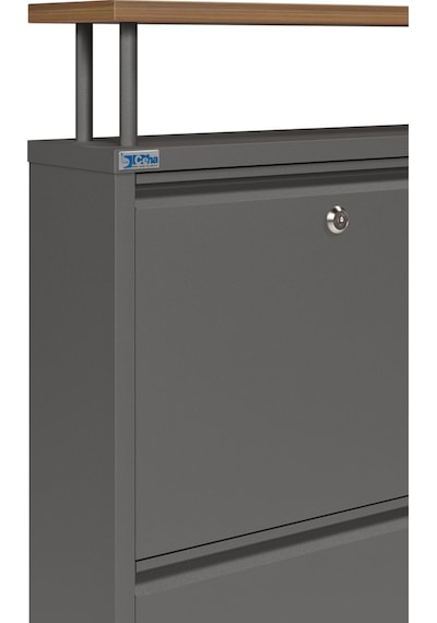 Ceha Kilitli Tablalı 4'lü Metal Ayakkabılık - Füme K.AYK-2.4/AC/P 7979/KL Ceha Kilitli Tablalı 4'lü Metal Ayakkabılık - Füme K.AYK-2.4/AC/P 7979/KL