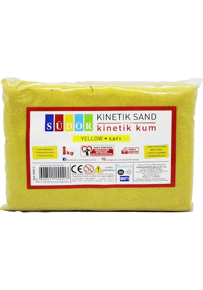Südor Kinetik Oyun Kumu 900 Gr Sarı