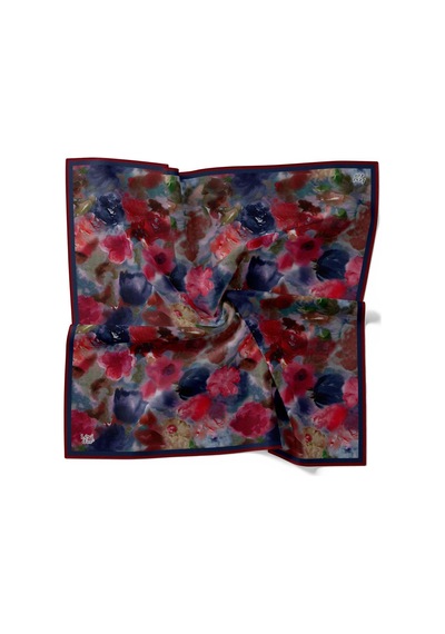 Levidor Lotus Desen Eşarp - 06108 Füme-bordo-05