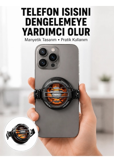 Mobil Oyunlar İçin Serinletici Telefon Fanı Sessiz Çalışma Geniş Kıskaçlı Tasarım Yeni Nesil