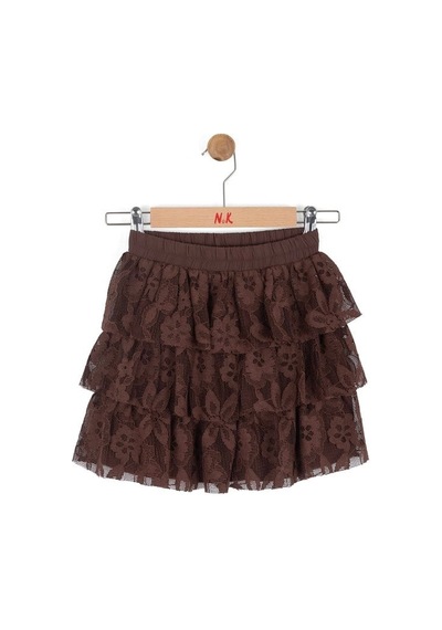Nk Kids Kız Çocuk Brownie Etek Nk-51523-y Kahverengi