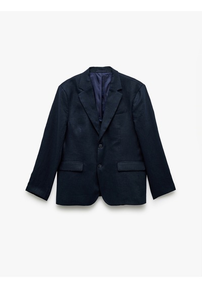 Koton Düğmeli Kapaklı Cep Detaylı Mono Yaka Keten Blazer Ceket Lacivert 5sam50019hw Lacivert Koton Düğmeli Kapaklı Cep Detaylı Mono Yaka Keten Blazer Ceket Lacivert 5sam50019hw Lacivert