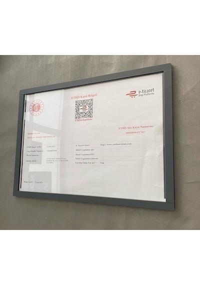 Mat Antrasit Diploma&sertifika Çerçevesi