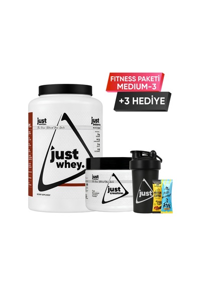 Just Nutrition Fitness Paketi - Medium 3 + 3 Hediye Protein Tozu + Kreatin çikolata