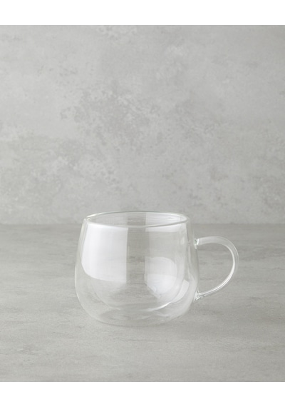 English Home Mistral Borosilikat Cam Double Wall Kupa 280 Ml Şeffaf Şeffaf