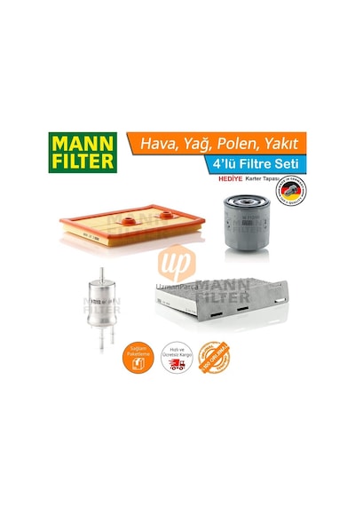 Vw Jetta 1.2 1.4 Tsı Mann Filtre Bakım Seti 2015-2018 Bmt