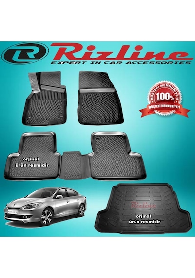 Fluence 3D Paspas + Bagaj Havuzu Siyah 2009-2018 Arası Rizline N11.16698