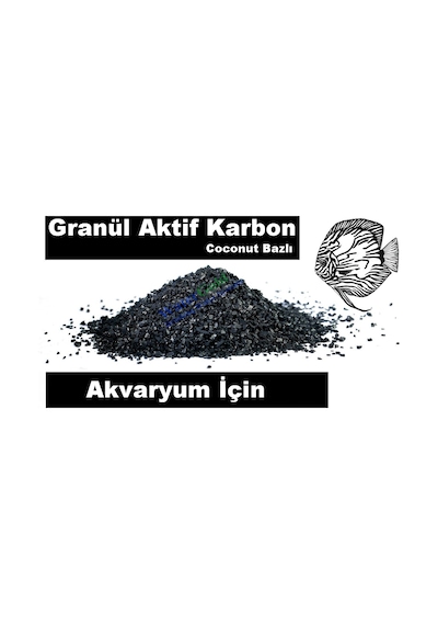 Akvaryum için Granül Aktif Karbon Filtresi Coconut Bazlı 350 Gr