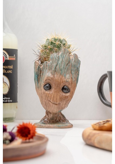 Marvel Groot Beton Saksı Ve Kalemlik