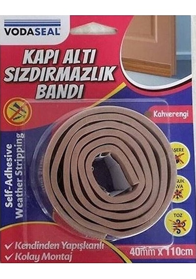 Vodaseal Sw-002 Kapı Altı Sızdırmazlık Bandı Kahverengi 40mmX110c