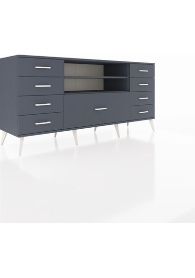 Hyperion Konsol 2 Raflı 9 Çekmeceli 176x44x83 Antrasit-antrasit Antrasit Hyperion Konsol 2 Raflı 9 Çekmeceli 176x44x83 Antrasit-antrasit Antrasit