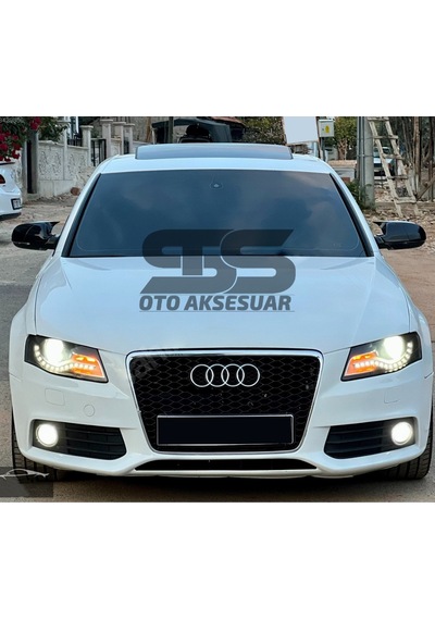 Audi A4 B8 2009 Ve Arası2014 Yarasa Ayna Kapağı Piano Black Abs Plastik Batman
