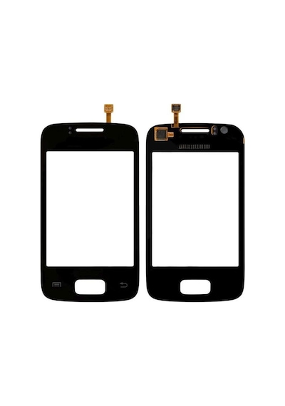 Samsung Uyumlu Galaxy Y Duos S6102 Dokunmatik Lens Ön Cam - Siyah