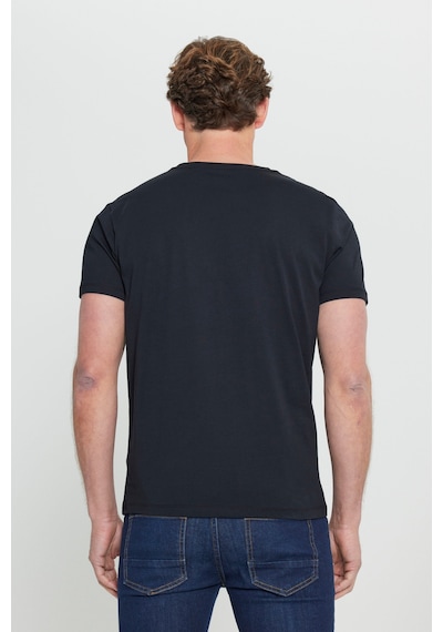 AC&Co / Altınyıldız Classics 4A4800000001SYHXS Slim Fit Bisiklet Yaka Kısa Kol Pamuklu Erkek Tişört Siyah