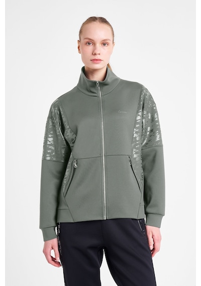 Lescon Kadın Fermuarlı Sweatshirt 25n-2129 Yeşil