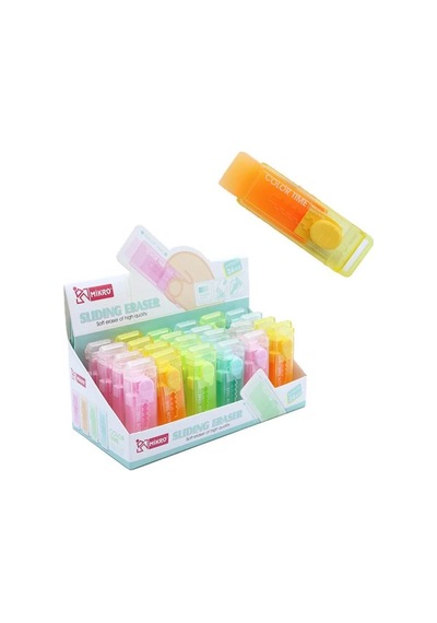 Mikro E2378c Sürgülü Silgi Pvc 24 Lü