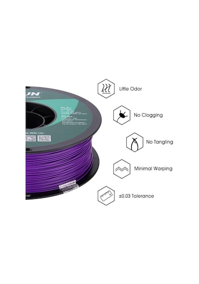 Esun Pla Plus Filament Mor 1.75mm 1000gr