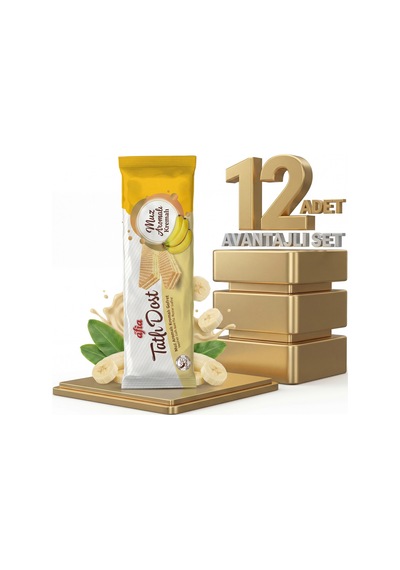 Afia Tatlı Dost Muz Kremalı Gofret 12x140 Gr