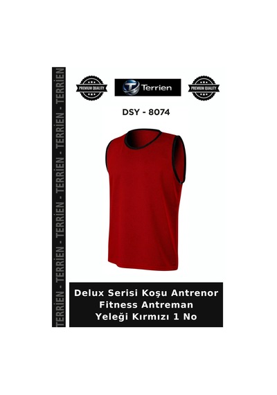 Premium Antreman Yeleği Kırmızı 1 No Giyim Bireysel Mac