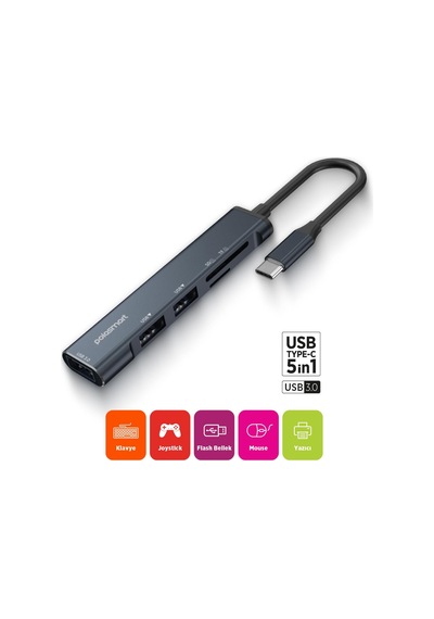 Polosmart Psm151 Dönüştürücü & Çoklayıcı Gri