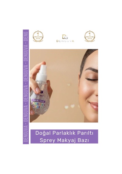 Kozmetik Işıltılı Aydınlık Pürüzsüz Canlı Görünüm Doğal Parlaklık Parıltılı Sprey Makyaj Bazı