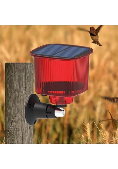 Ayt Powermaster Pm-26955 Mikrofonlu Sesli Hayvan Kovucu Alarm Cihazı Solar Güneş Enerjili Panelli Vahşi Hayvan Kovacağı