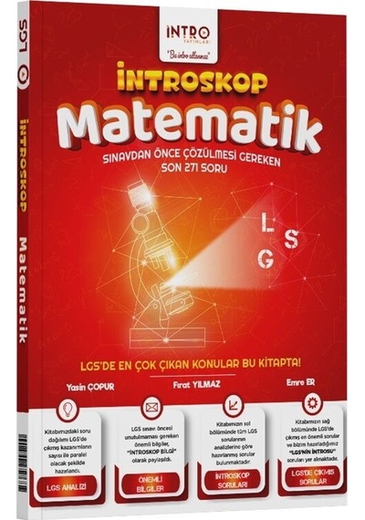 8. Sınıf Lgs Matematik İntroskop Soru Bankası İntro Yayınları