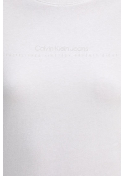 Calvin Klein Bayan T Shirt J20j224990 Yaf Beyaz Beyaz