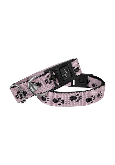 Köpek Tasması Patili Dokuma 2 Cm - Min: 30 Cm - Max: 50 Cm Açık Pembe Çok Renkli