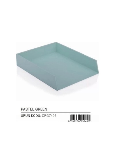 Gıpta Pastel Green Evrak Rafı Tekli Org7495
