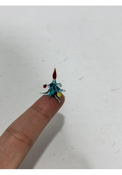 El Yapımı Mini Murano Cam Yılbaşı Ağacı Biblo A167-10