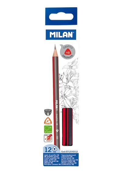 MILAN 071230312 GRAPHITE HB 133 KURŞUN KALEM 12Lİ