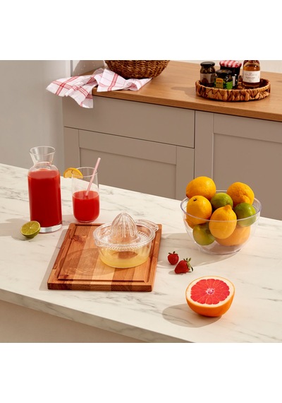 Kristal Portakal Sıkacağı Kaymaz Narenciye Limon Sıkacağı Şeffaf
