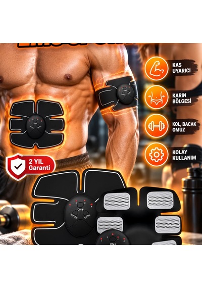 2025 A Kalite Ems Titreşimli Kas Uyarıcı Fitness Cihazı Karın Kol Bacak Omuz