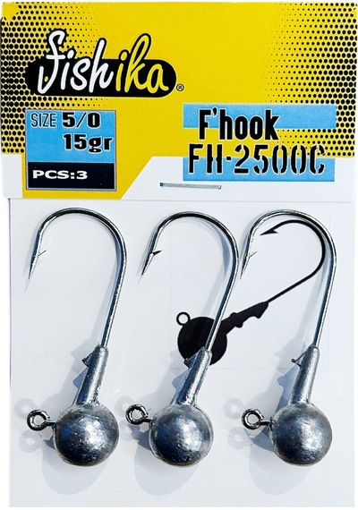 Fishika 2500 5/0 15gr Jig Head Fsh2500-c15n50
