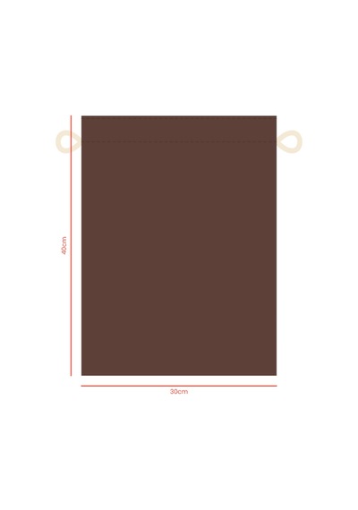 Baghashtag Kahverengi Bez Kese 30 Cm X 40 Cm Çok renkli
