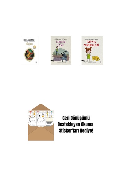 Murtaza Midi Boy + Farecik Uyku + İnci'nin Maceraları + Okuma Sticker'ları
