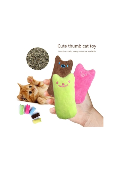 Madpet Catnip Kedi Oyuncağı Mavi Sesli Peluş Kedi Oyuncak, Isırınca Ses Çıkaran Plush Cat Toy, Yumuşak Dayan